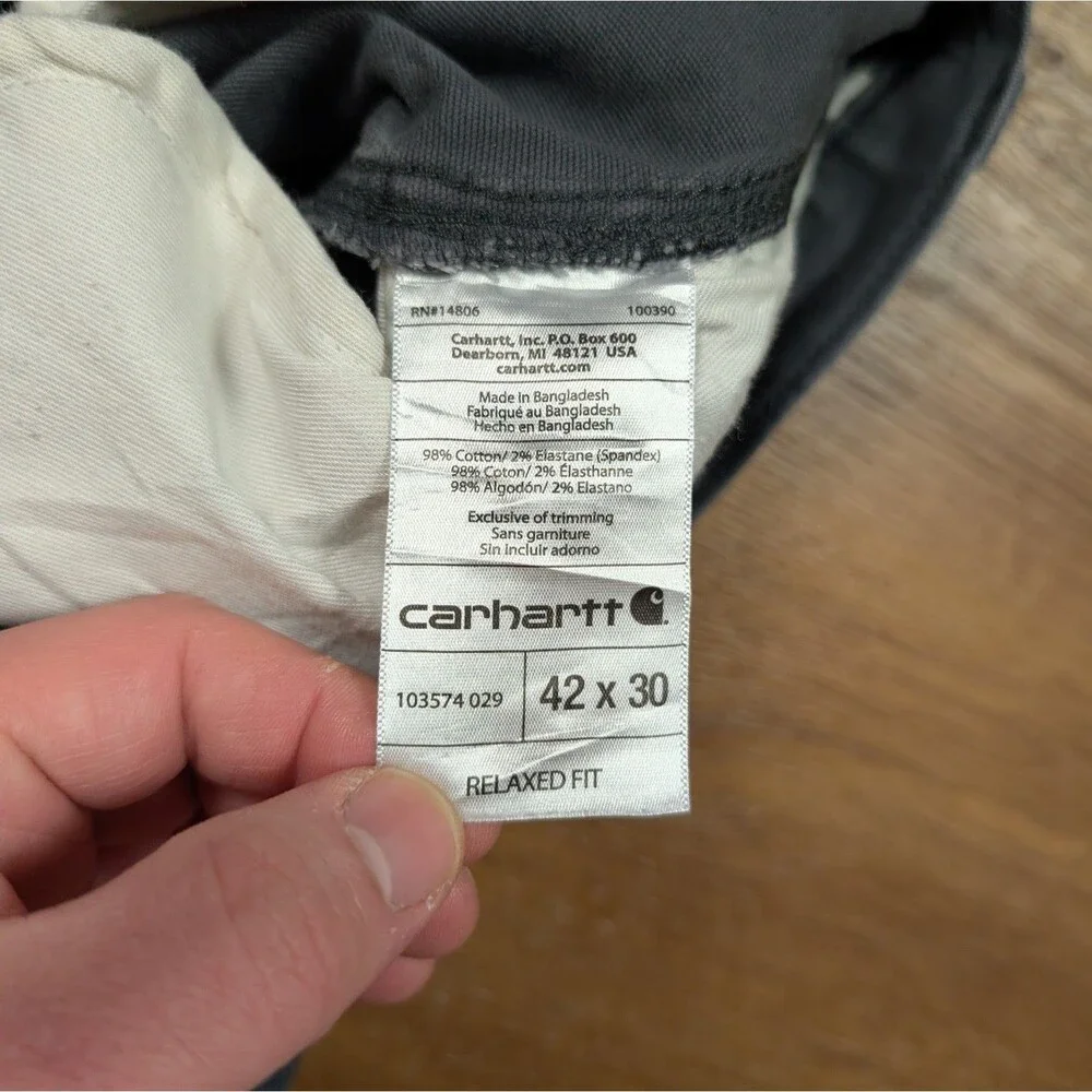 Carhartt Relaxed Fit Rigby Cargo Pants Men’s 42x30(28) Straight Leg Workwear